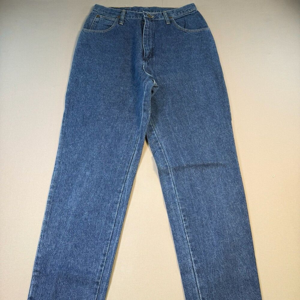 Vintage Wrangler Blues SZ 14 28 x 33 USA MADE WB100AD High Rise Mom Jeans